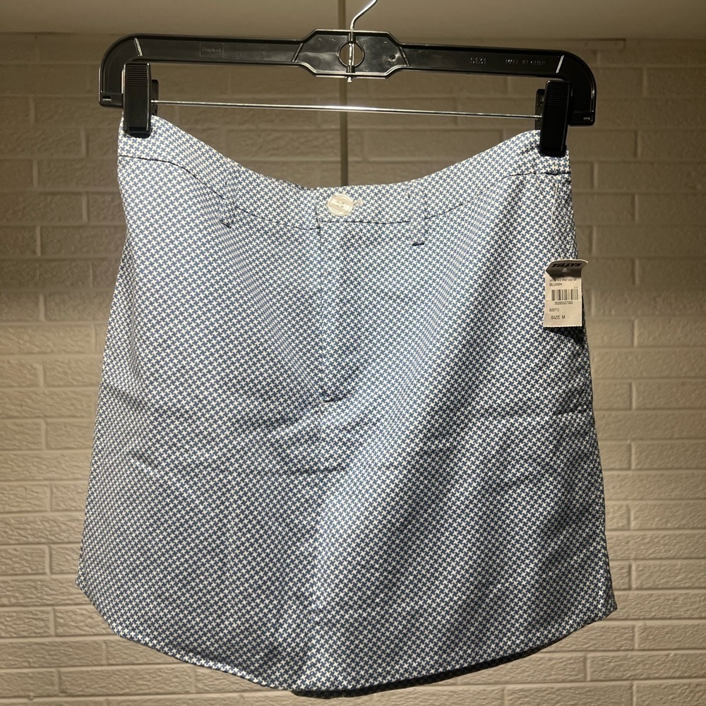 Tilly's Blue and‎ White Houndstooth Skirt